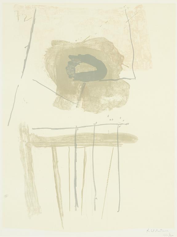 Robert Motherwell, litografi, signerad, numrerad 177/300. Utförd 1971 - 1972.