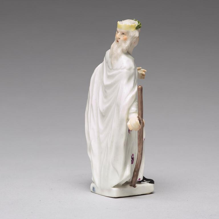 FIGURIN, porslin. Meissen, 1700-tal.