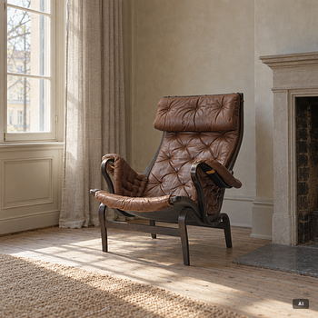Bruno Mathsson, Armchair, “Pernilla”, Dux.