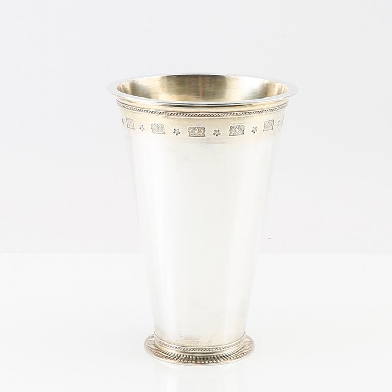 Wiwen Nilsson, vase/cup Byzantine model, sterling silver, Lund 1946.