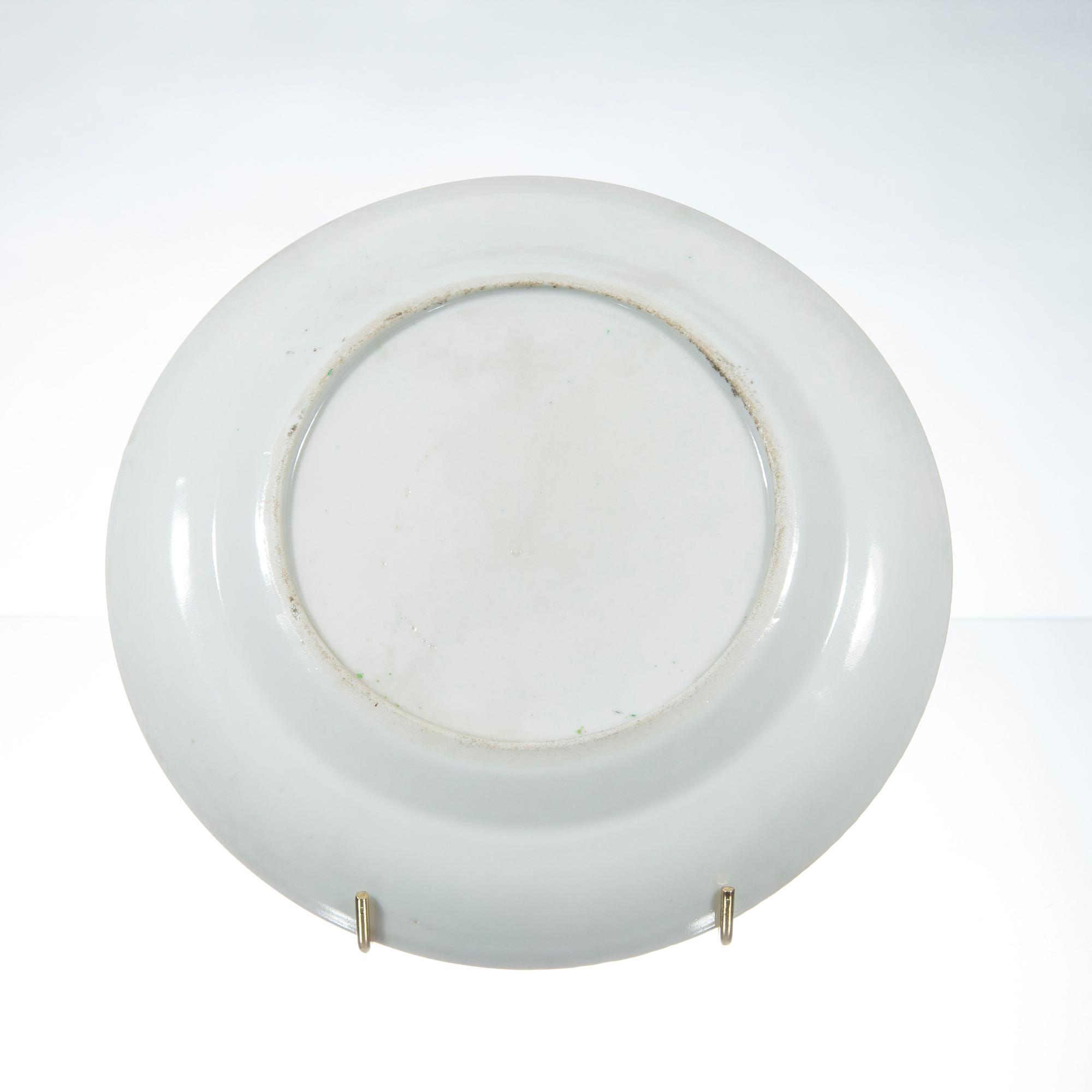 TALLRIKAR, 3 st, porslin, Kanton, Kina sekelskiftet 1800/1900.