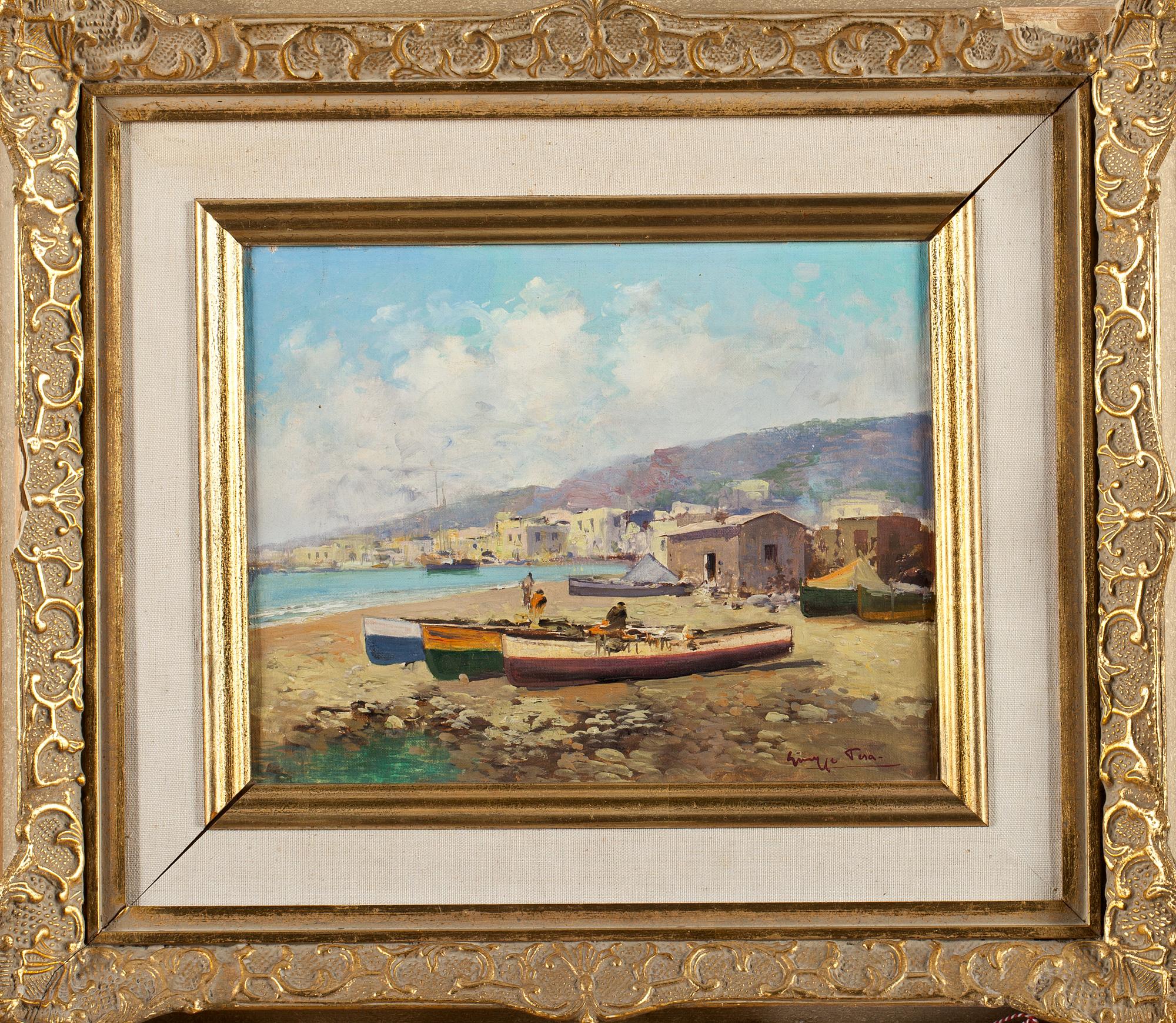 GIUSEPPE TESA, olja på duk, signerad.