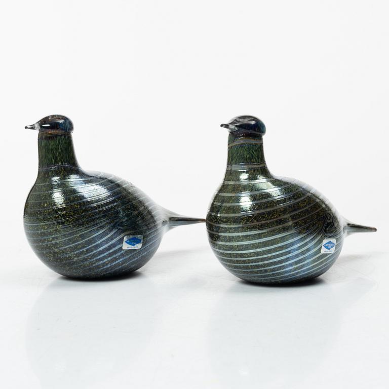 Oiva Toikka, two birds, Nuutajärvi Notsjö, Finland.