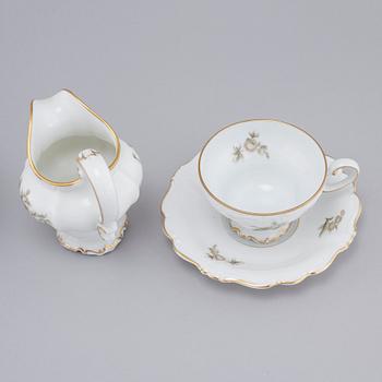 KAFFESERVIS, Kaffeservis, 25 delar, porslin, "Pompadour", Rosenthal.