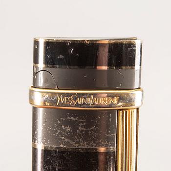 Yves Saint Laurent, 2 st tändare, manschettknappar, örhängen, pin, 1980-tal.