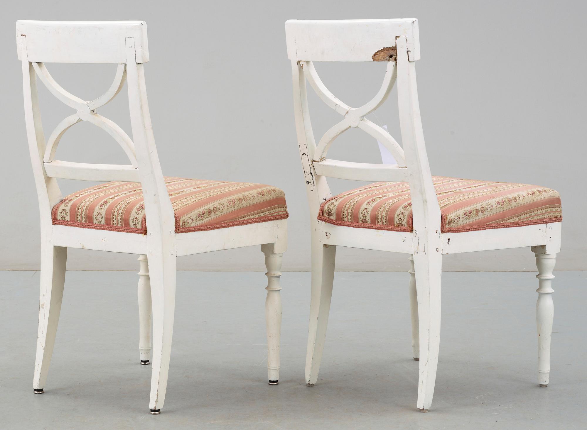 STOLAR, ett par, sengustaviansk provins, 1800-talets första del.