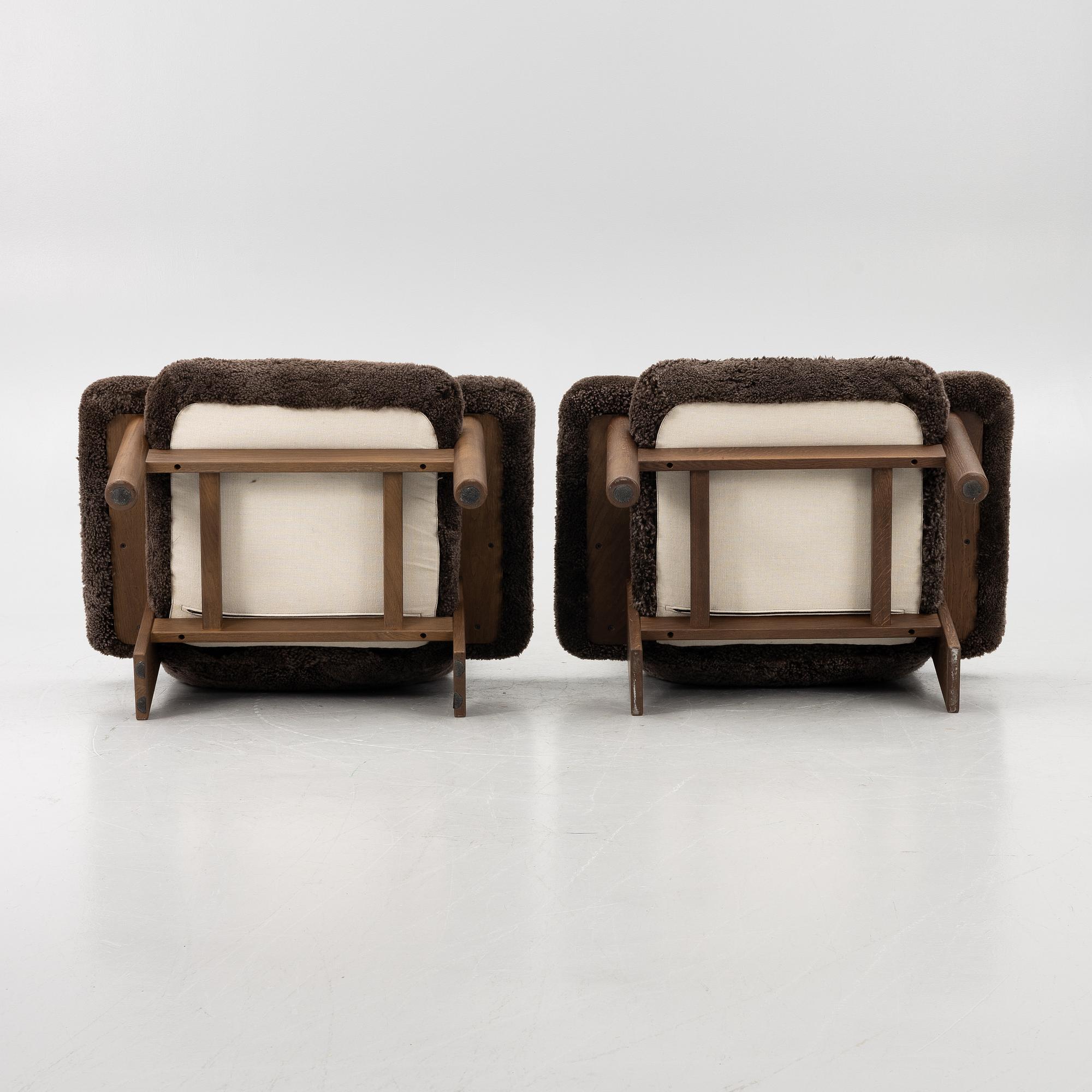 Anderssen & Voll, fåtöljer, ett par, "Brasilia", Audo Copenhagen, Danmark.