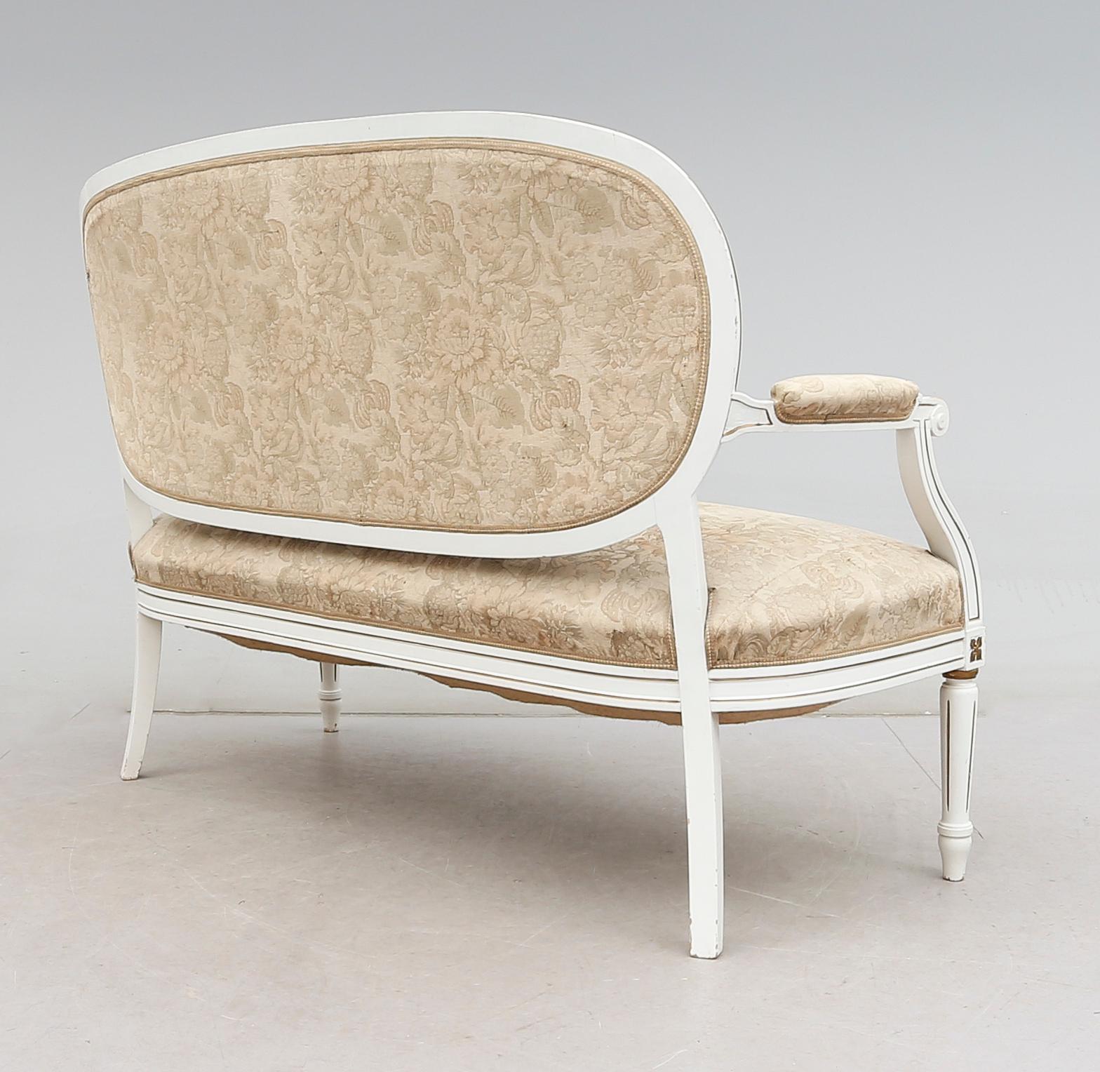SOFFA, gustaviansk stil, 1900-talets början.