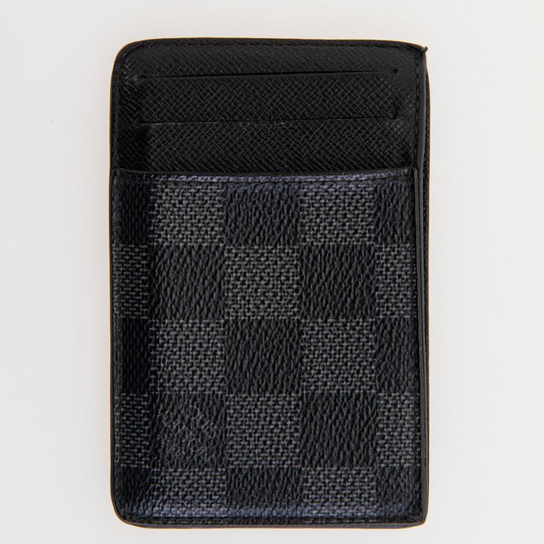 LOUIS VUITTON, Damier Graphite VYÖ, KORTTIKOTELO JA AVAINKOTELO.