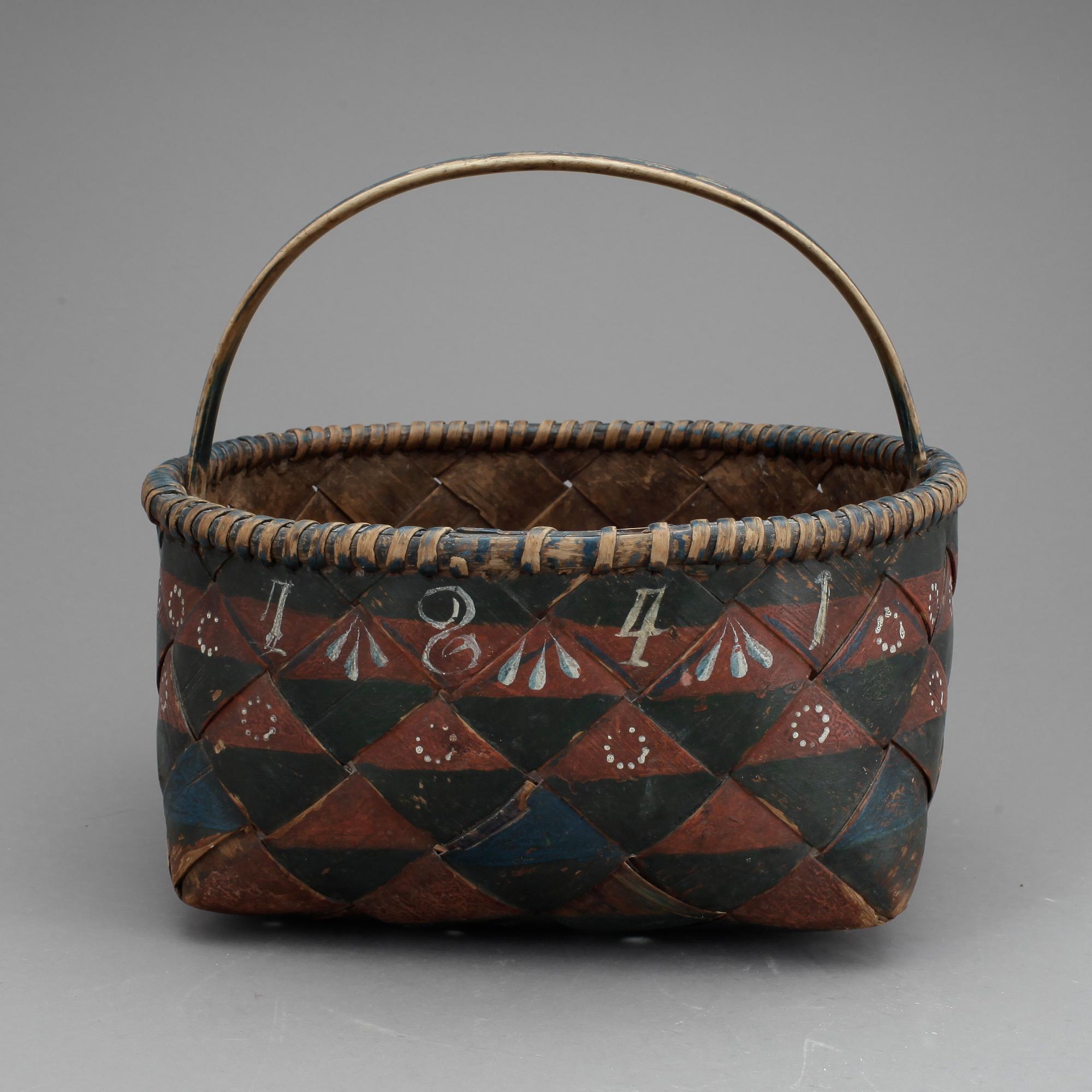 KORG, allmoge, Bjuråker, Hälsingland, bär dat 1841.