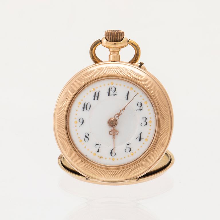 Pocket watch with chain, 28 mm.