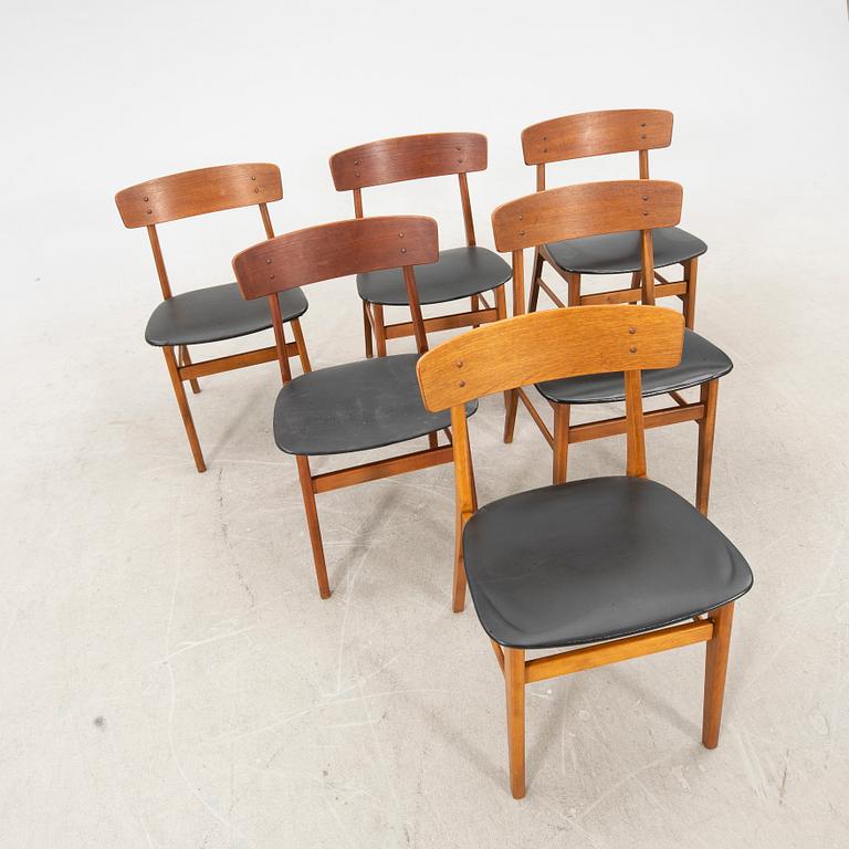 Chairs 6 pcs Farstrup Denmark 1960s.