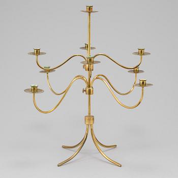 Josef Frank, A brass candelabra, probably Josef Frank for Firma Svenskt Tenn.