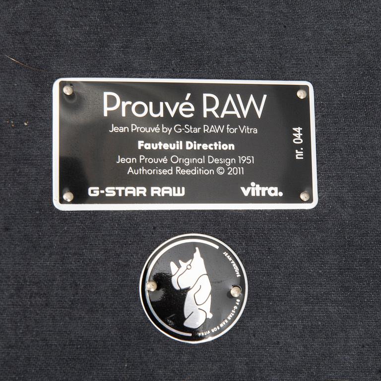 Jean Prouvé, fåtölj "Direction",  G-Star Raw, Limited edition, no 044, Vitra 2011.