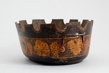 GLASSKÖLJARE, plåt, 1800-tal.