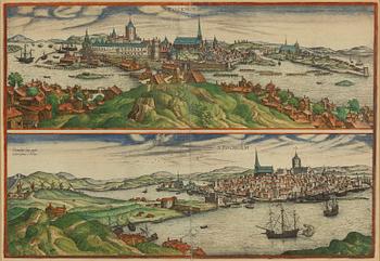 Georg Braun and Frans Hogenberg, Stockholm, from:  "Civitates orbis terrarum".