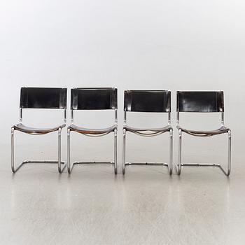 A set of four 'B33' Marcel Breuer chairs. Second half of 20th century-.