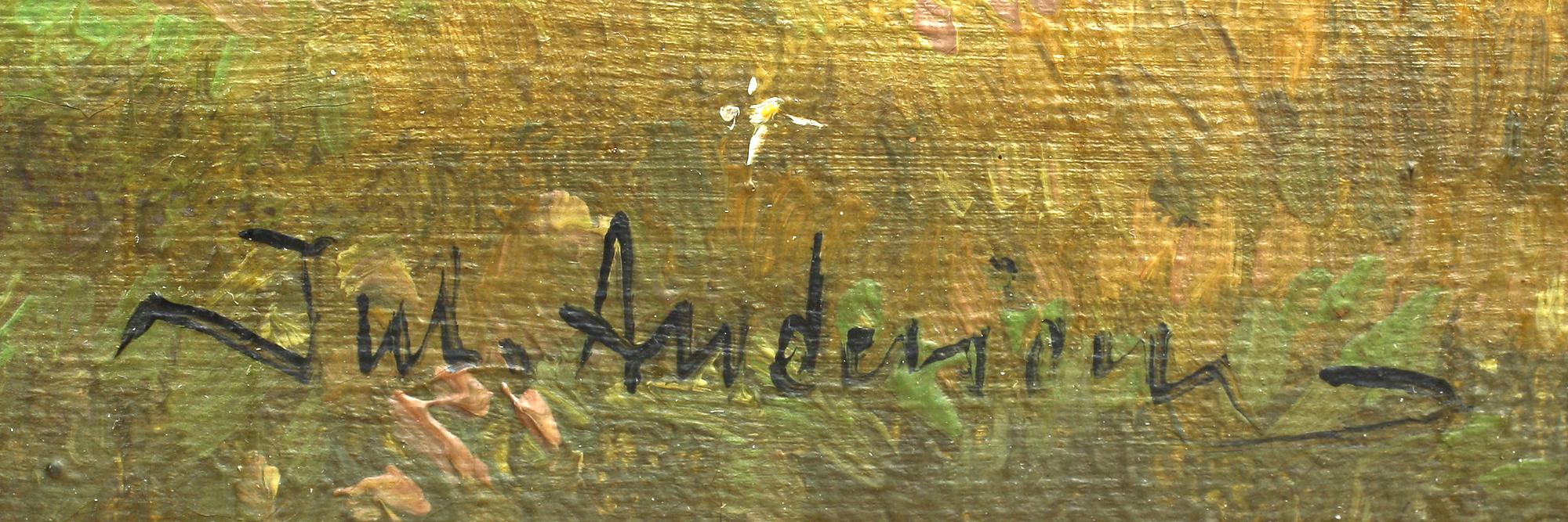 JULIUS ANDERSEN, olja på duk, sign.
