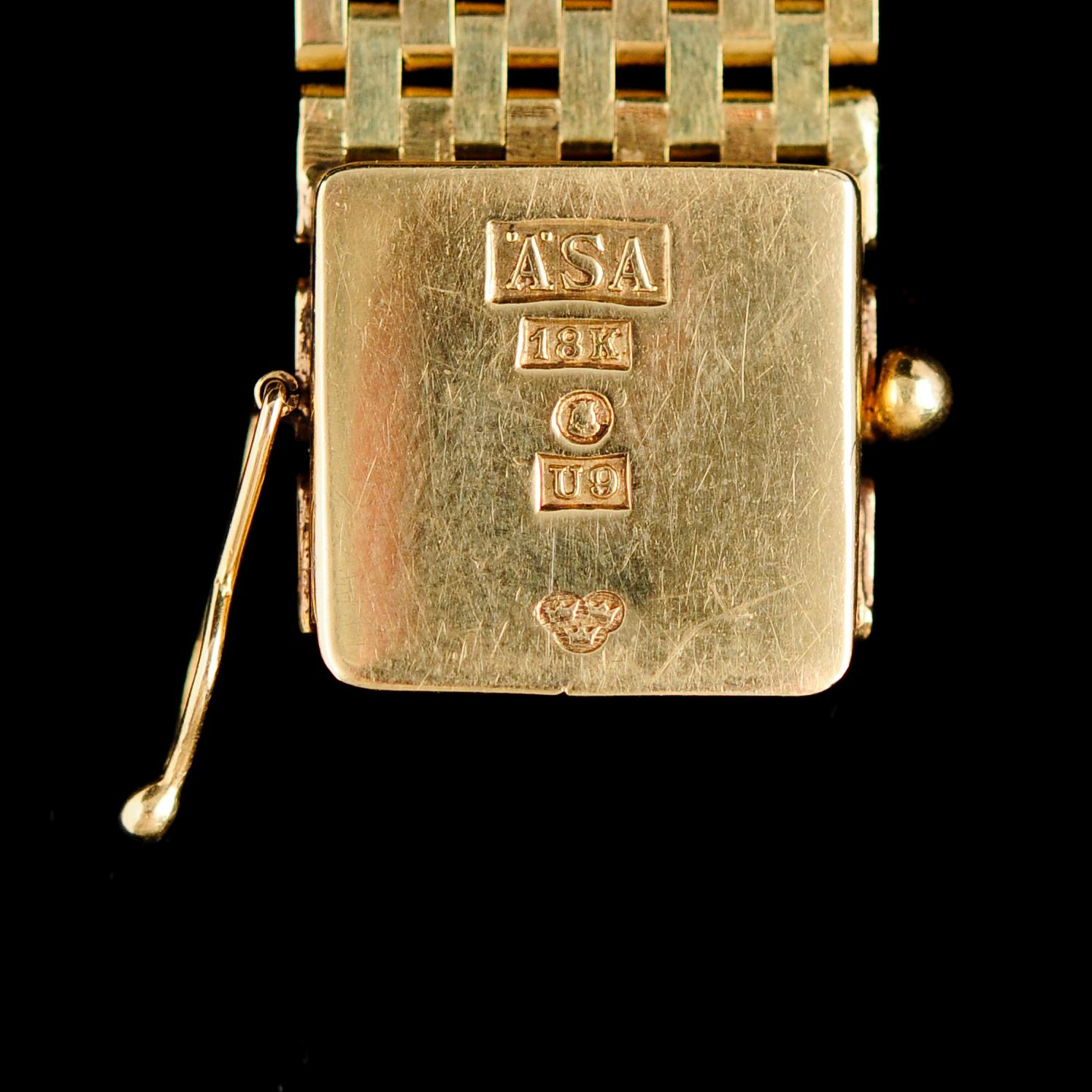 HERRARMBANDSUR, 18 k, Omega, Genève. Vikt m urverk ca 76 g.