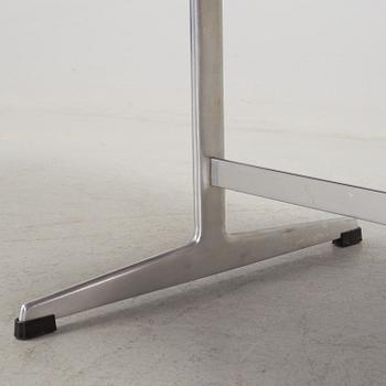 A rosewood top and aluminium coffee table, model 3315 by Fritz Hansen, Denmark 1968.