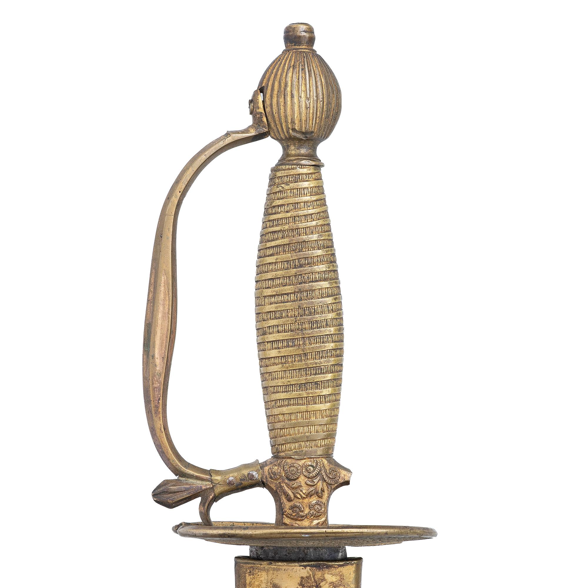Sword, Sweden, for an infantry officer, early 19th century, with scabbard.