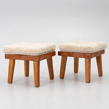 Stools, a pair, second half of the 20th century.