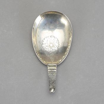 SUPSKED, silver. Oidentifierad mästare, 1784. Vikt ca 48 g.