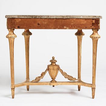 A Gustavian console table.