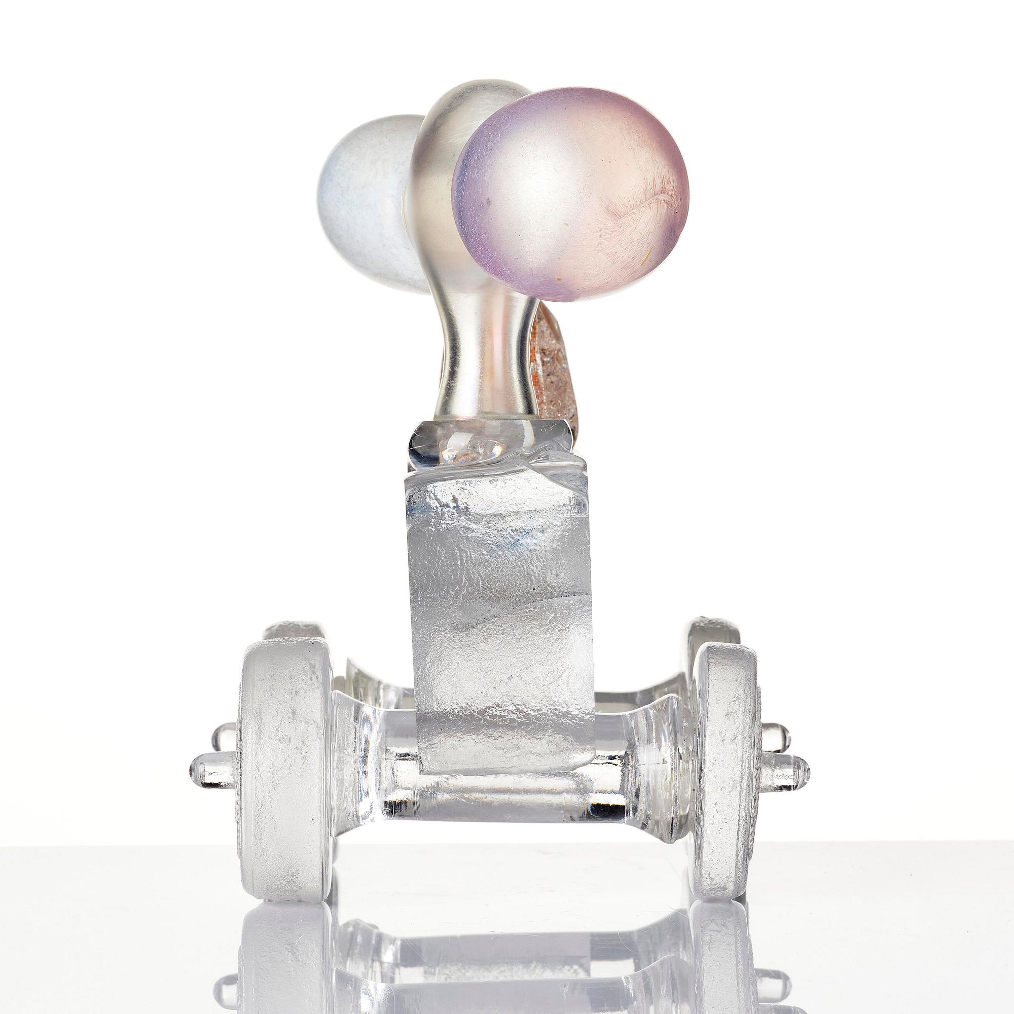 Bertil Vallien, unik skulptur, "Princess Toy", sandgjutet glas, Åfors, 1967, nr 2363.