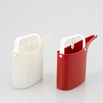 Stig Lindberg, two 'Fontana' watering cans, Gustavsberg 1967-72.