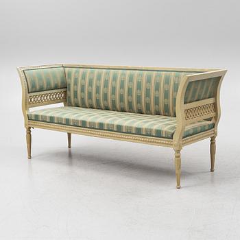 Seating group, 4 piece, Gustavian style from the 19th century.