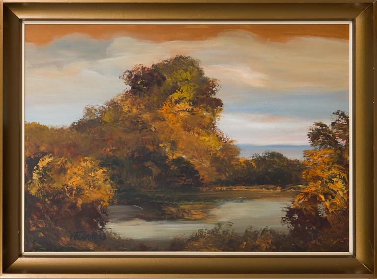 Valdur Ohakas, Autumn Landscape.