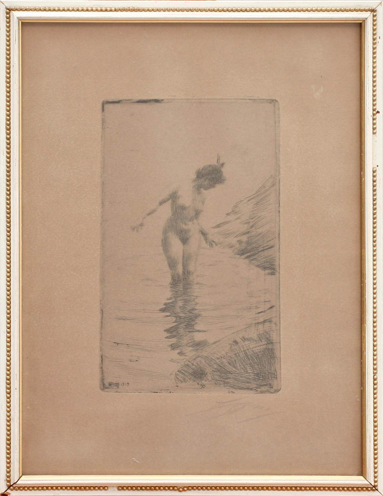 ANDERS ZORN, etsning, sign.
