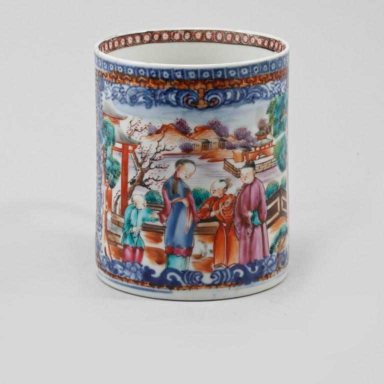MUGG, porslin, Kina, Qianlong 1736-1795.