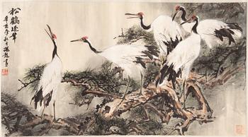 Rullmålning, akvarell och tusch på papper, Kina,