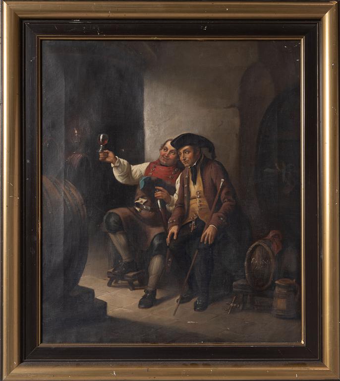 Unknown artist, 19th century, Drinking Brothers.