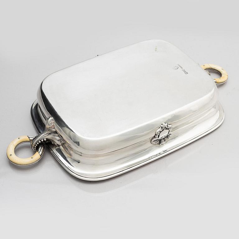 Sasikov, karott med lock, silver, kontrollör Andrei Kovalsky, Moskva 1848.