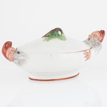 Alf Wallander, tureen, stoneware, Rörstrand, early 20th century.