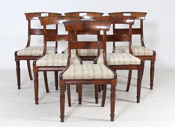 STOLAR, 6 st, senempire, 1800-tal.