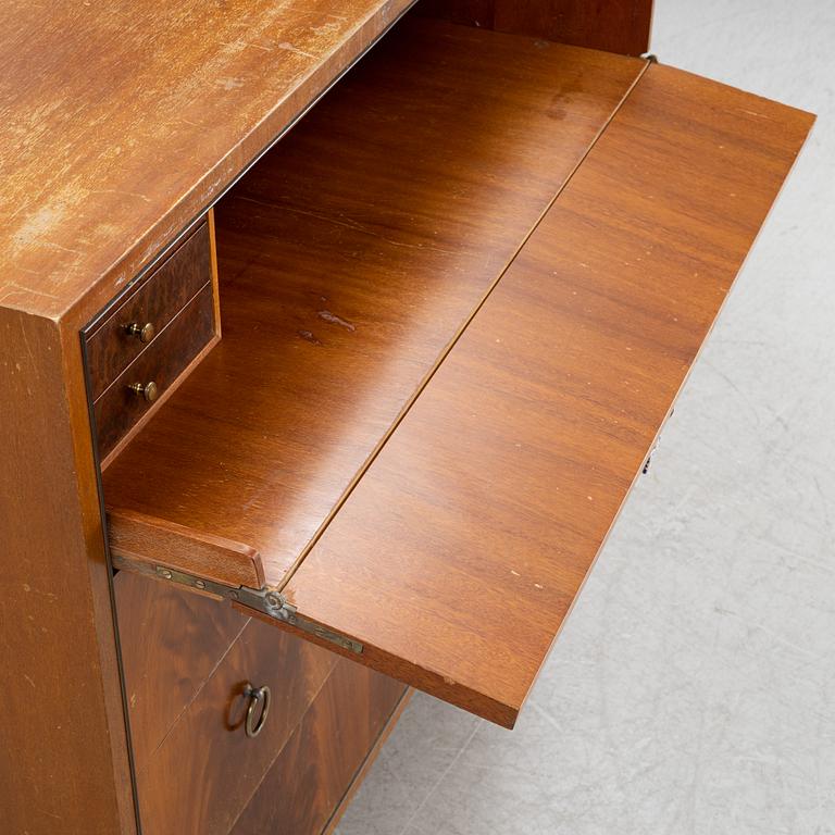 A Swedish Modern mahogany veneered dresser, 1940s.