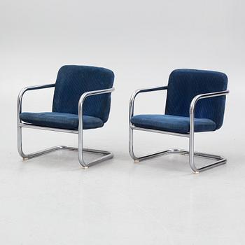 Börge Lindau & Bo Lindekrantz, armchairs, a pair, S70, 1970s.