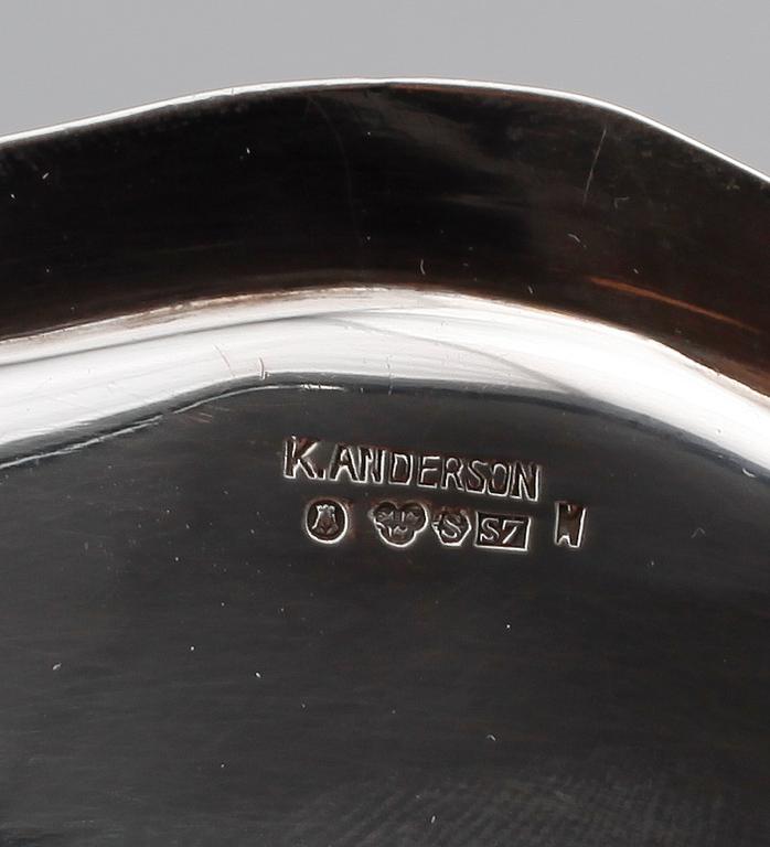 FAT, 2 st, silver, K. Andersson, Stockholm 1911/1920. Vikt ca 548 gram.