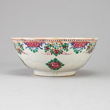 A BOWL, pottery, diameter ca 20,5 cm, Persia (Iran), second half of the 20th century.