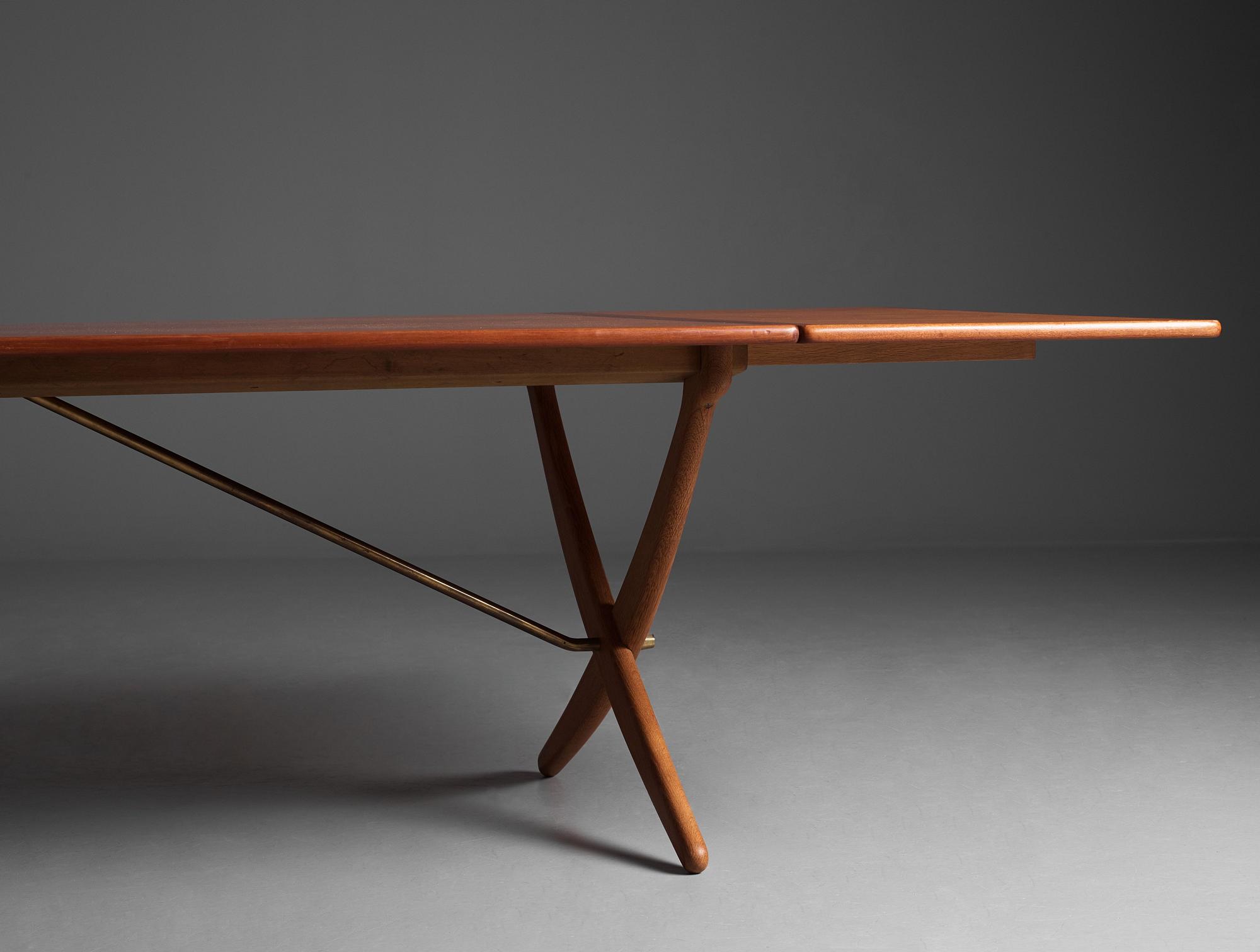 Hans J. Wegner, an 'AT-314' dinner table with flaps, Andreas Tuck, Denmark 1950-60s.