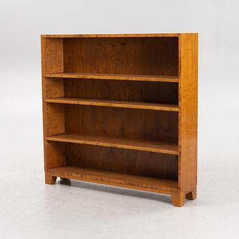 A birch veneered book case, 1930s/40s.