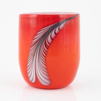 Kerttu Nurminen, a glass vase, Nuutajärvi, Notsjö, Finland.