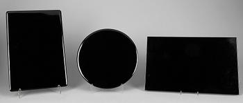 UNDERLÄGG, 3 st, lack, Japan, 1900-talets början.