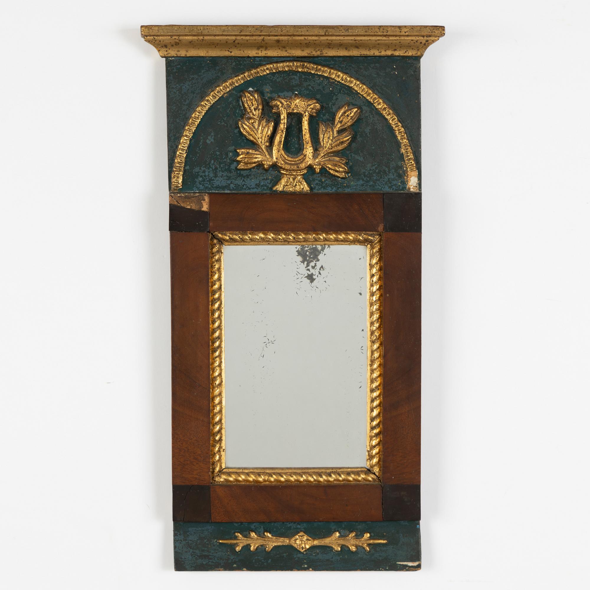 Speglar, två stycken, Empire, 1800-talets första hälft.