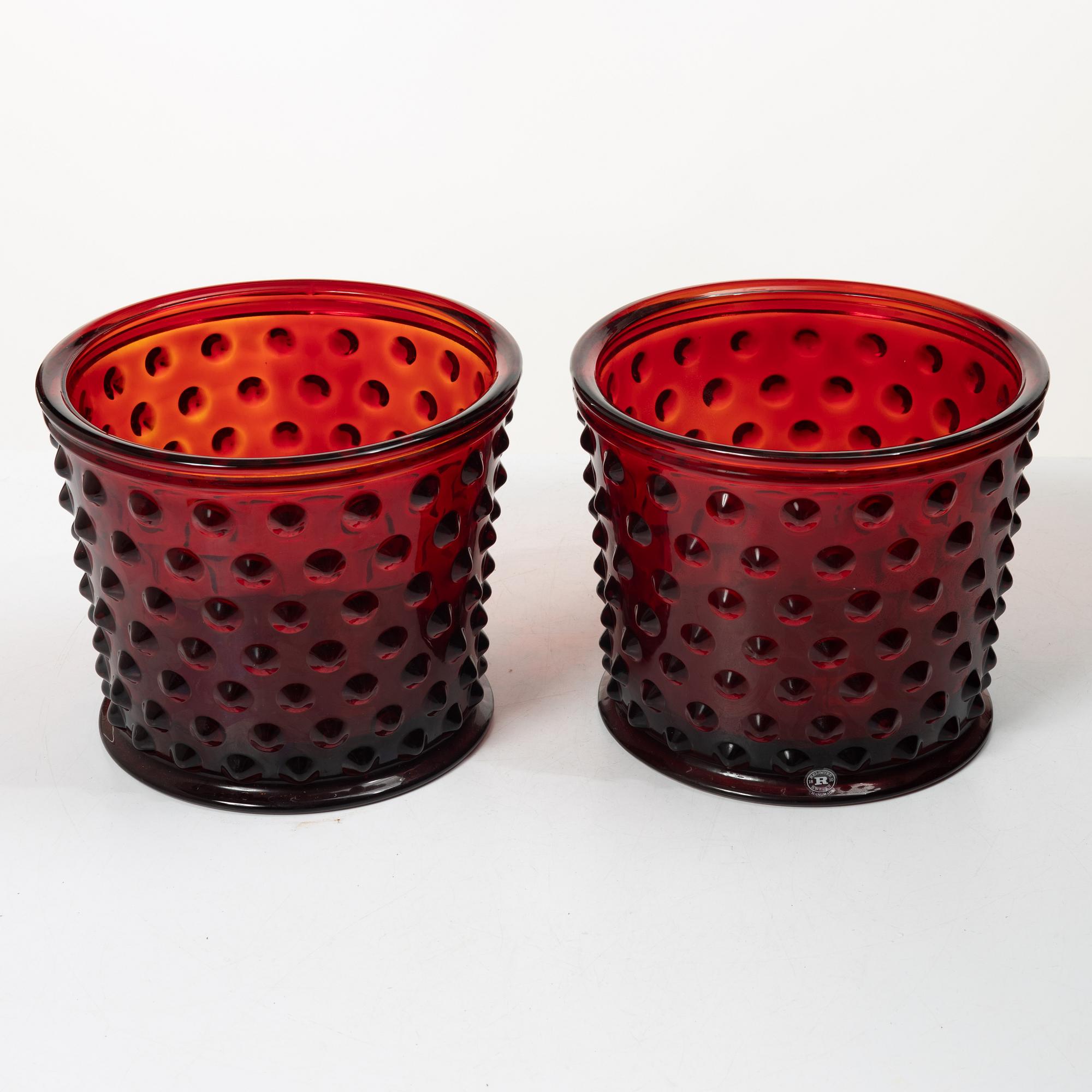 Josef Frank, A pair of 'Hortus' planters, Reijmyre for Firma Svenskt Tenn.