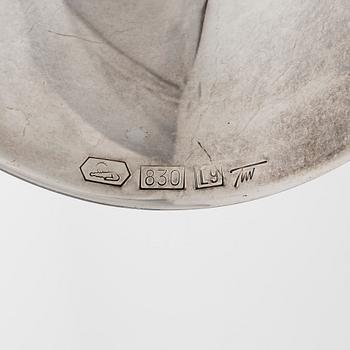 Tapio Wirkkala, a 'Trumpetti' silver candlestick, Kultakeskus, Hämeenlinna.
